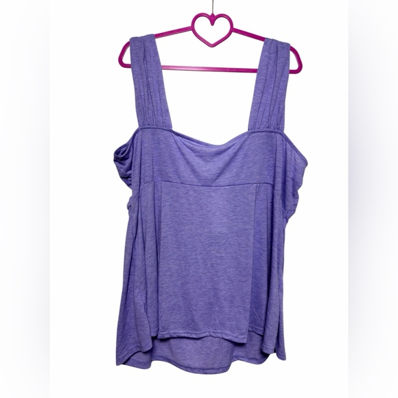 Rosegal Purple Lavender Tie-Front Tank Top - Size 5XL - NWT - Picture 2 of 7